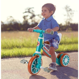 Xe chòi chân 2 in 1 kiêm xe đạp cho bé Motion - Xe thăng bằng khung thép, ghế da cho trẻ em dành cho bé từ 1.5t trở lên