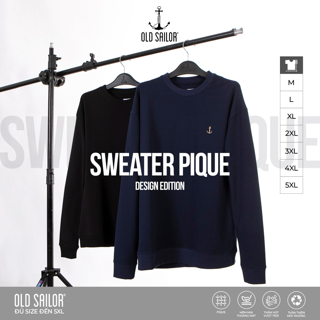 Áo Sweater Nam OLD SAILOR Chất Nỉ Dày Dặn Mềm Mịn Bigsize