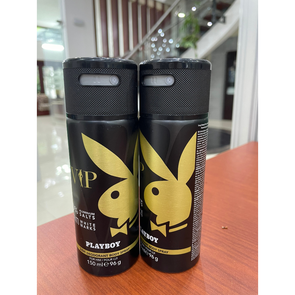 Hàng Đức Xịt khử mùi cơ thể Playboy VIP hương nước hoa cao cấp ngăn mùi dành cho nam