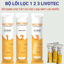 Bộ 3 Quả Lọc Nước Chính Hãng KAROFI( Livotec)  1,2,3 có tem cào chống hàng giả