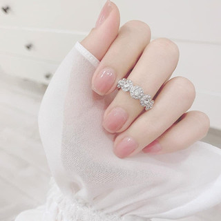 Nhẫn nữ LAMY Angelic Round Cut Silver Ring 8084