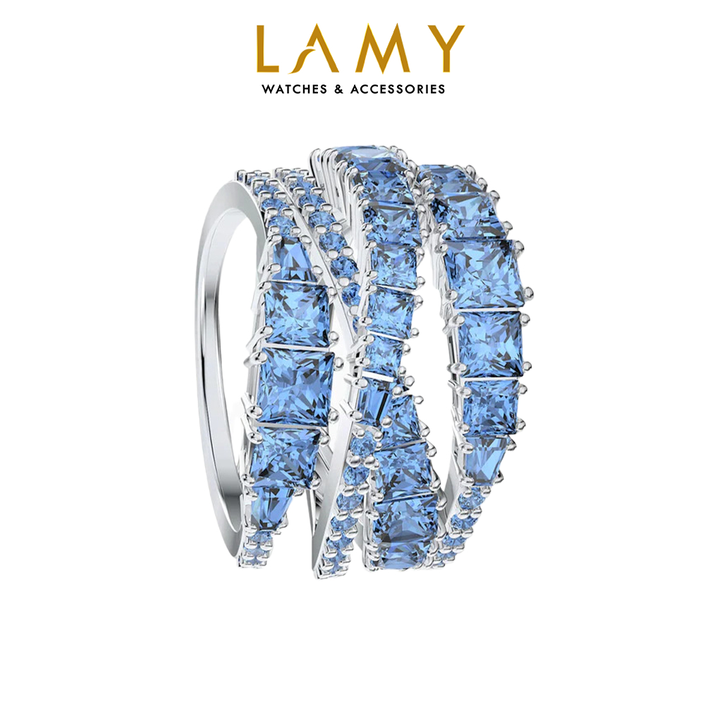 Nhẫn nữ LAMY Blue Twist Wrap Silver Ring 8080