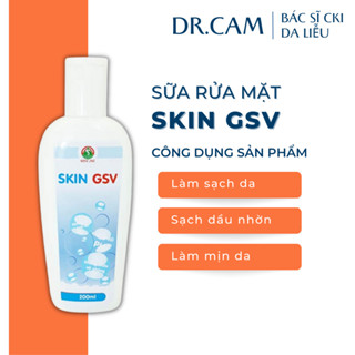  Sữa Rửa Mặt Skin GSV Dịu Nhẹ Sạch Sâu Dành Cho Da Dầu Mụn Nhạy cảm 200ml 