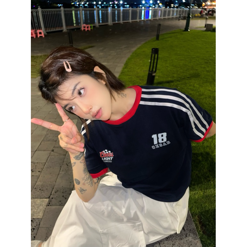 Áo Thun Baby Tee 18CESAR Ngắn Tay Chất Cotton Cao Cấp - Áo Phông T-Shirt Cộc Tay Cổ Tròn Hàn Quốc