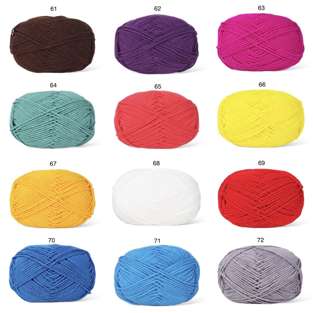 Len milk cotton 50gram mác đen MÀU 51-86