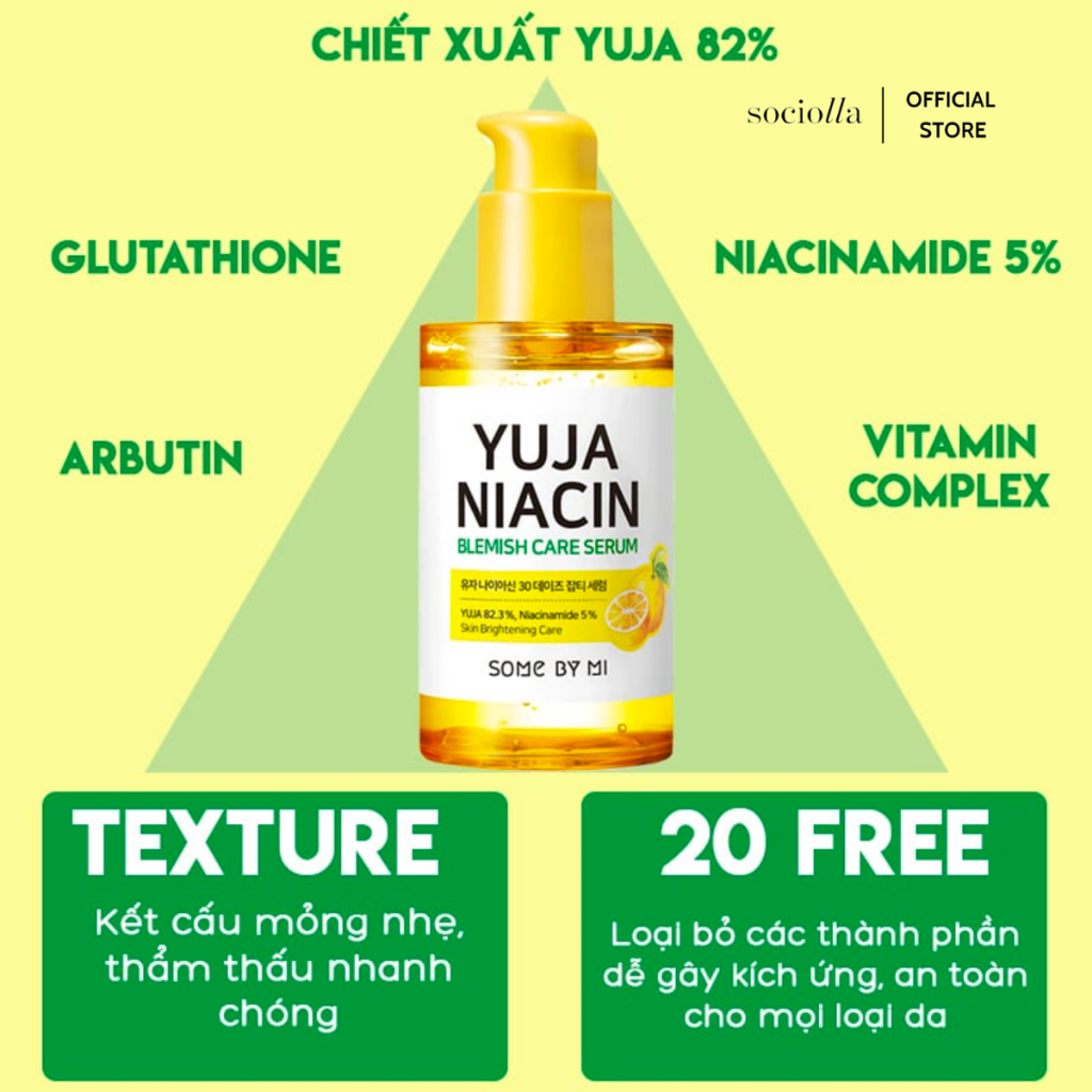 Tinh Chất Dưỡng Trắng Some By Mi Yuja Niacin 30 Days Blemish Care Serum 50ml