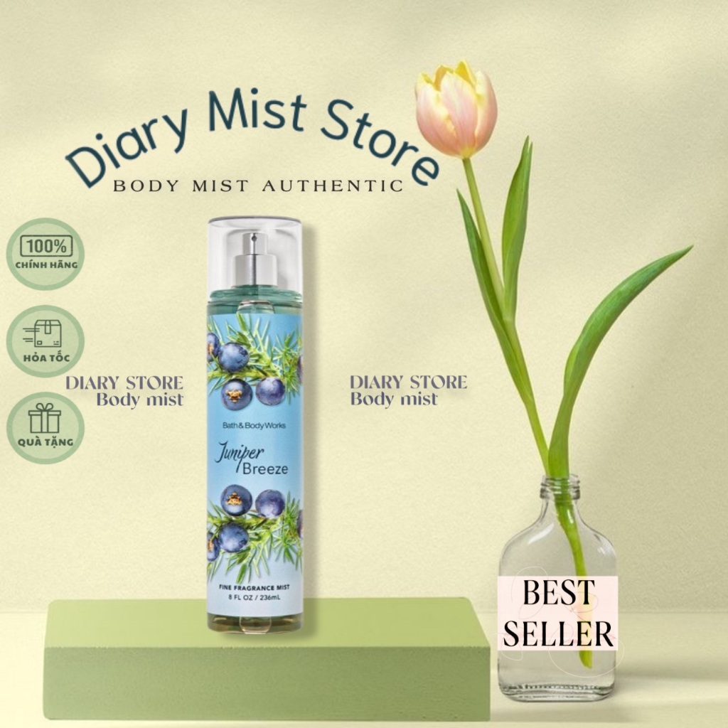 𝐃𝐢𝐚𝐫𝐲𝐦𝐢𝐬𝐭.𝐬𝐭𝐨𝐫𝐞 Xịt thơm toàn thân body mist Bath & Body Works - Juniper Breeze