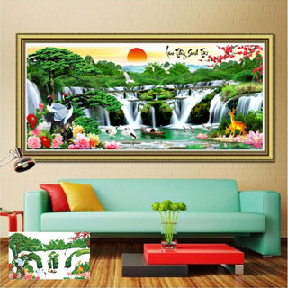 Tranh thêu,tranh thêu chữ thập, tranh chưa làm và chưa khung.