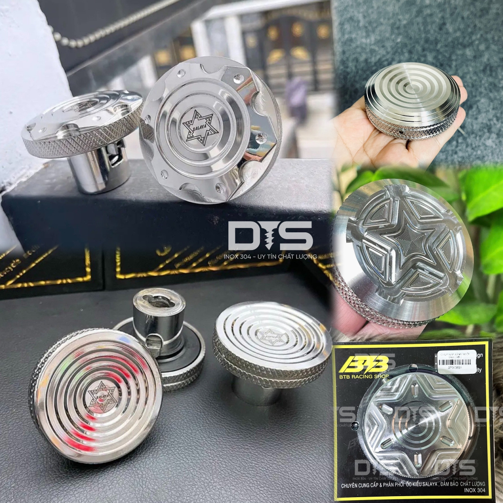 NẮP XĂNG INOX 304 ĐỦ MẪU CHO CÁC DÒNG XE