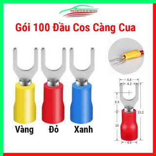 Túi 100 cái đầu cos điện càng cua sv2-4
