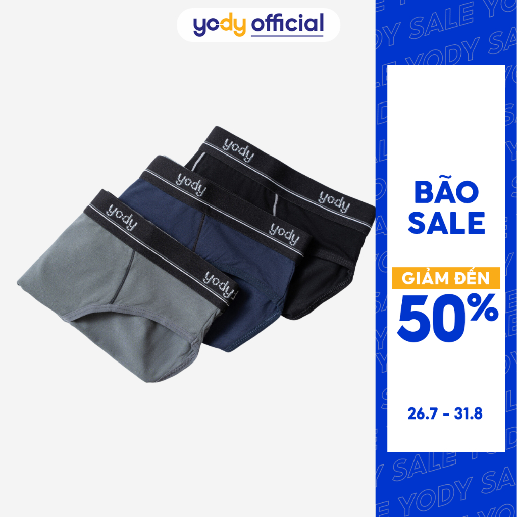 COMBO 2 Quần lót nam Yody brief bamboo siêu thoáng mềm mịn QCM5049