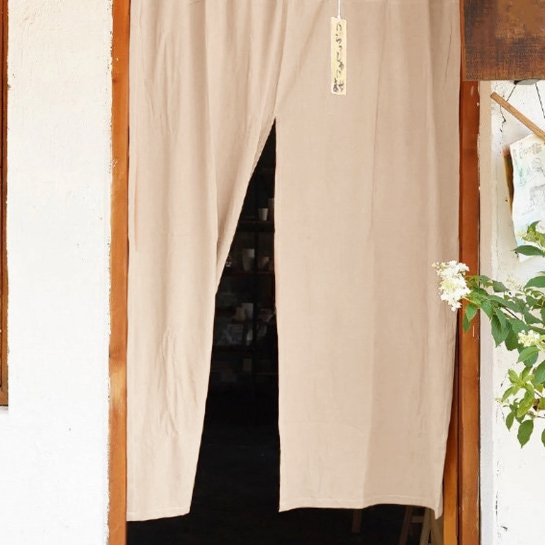 RÈM CỬA 2 MẢNH vải thô họa tiết phong cách NHẬT BẢN chân biên tua rua.