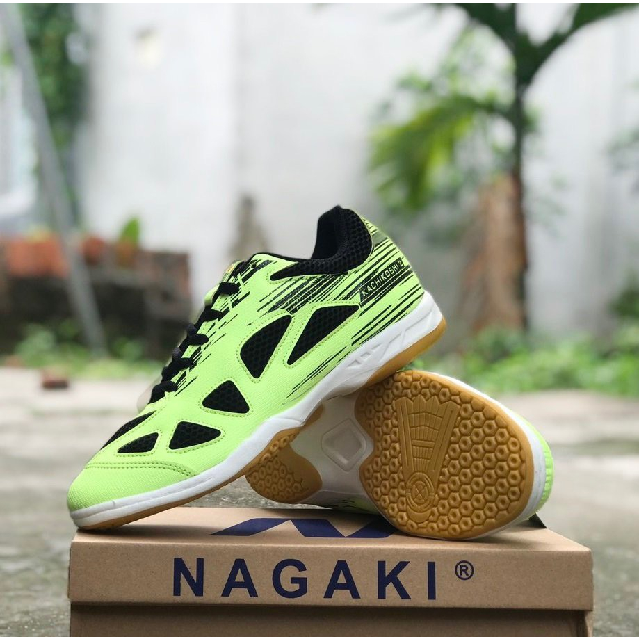 Giày cầu lông nam nữ Nagaki KACHIKOSHI màu xanh