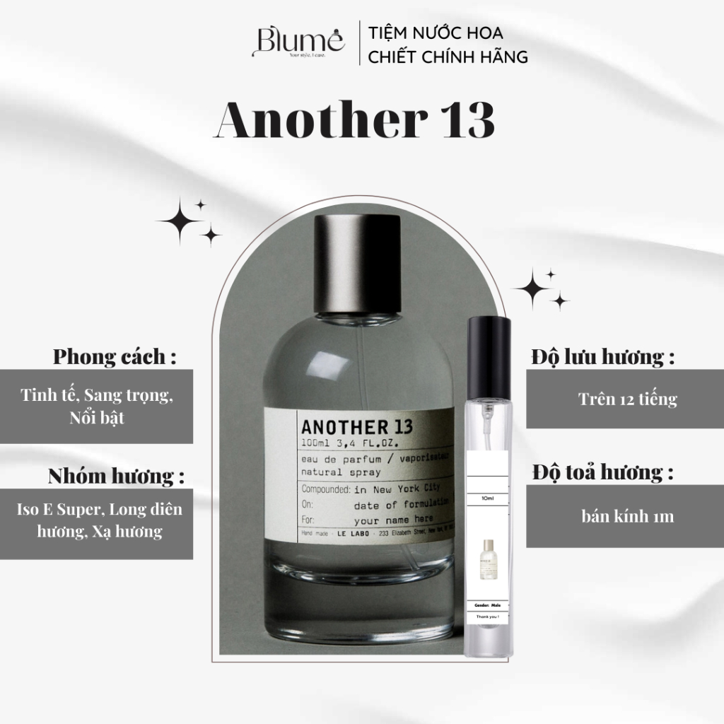 UNISEX Nước hoa LELABO ANOTHER 13 mùi sang trọng - Blume Tiệm Nước Hoa