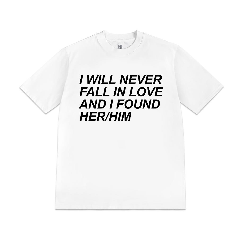 T-SHIRT FALL IN LOVE SAGONIZ, áo thun unisex chất liệu cotton co giãn 2 chiều thấm hút mồ hôi nhanh, trẻ trung năng động