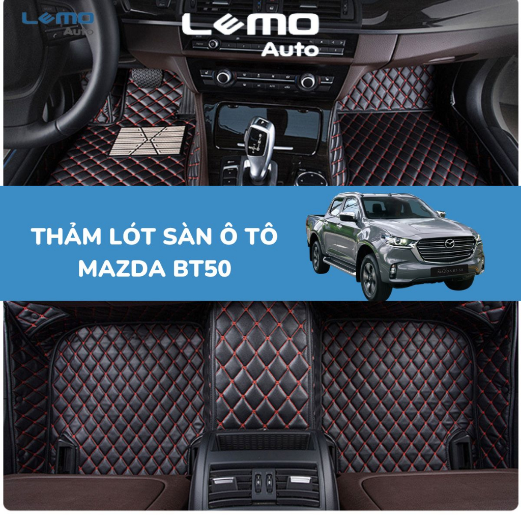 Thảm lót sàn ô tô 5D, 6D cho xe Mazda BT50 Nano 2 chỉ chống nước, vệ sinh dễ dàng, không mùi an toàn sử dụng