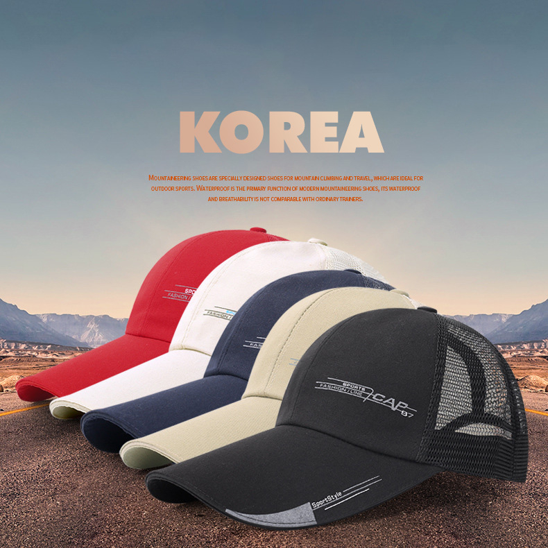 Mũ Lưỡi Trai Phối Lưới Chống Nắng Nam Nữ Thể Thao Sport Cap87 P2356