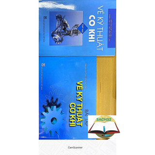 Sách - Combo Vẽ kỹ thuật cơ khí tập 2 + bài tập