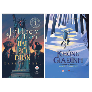 Sách combo 2 cuốn: Hai số phận (Bìa mềm) + Không gia đình (Bìa mềm) Huy Hoàng