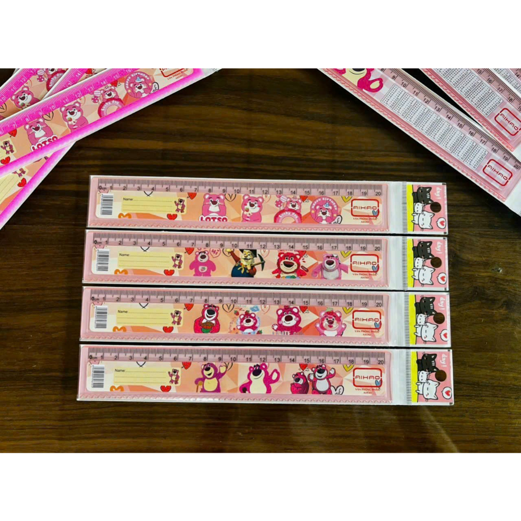 Thước kẻ 20 cm gấu dâu