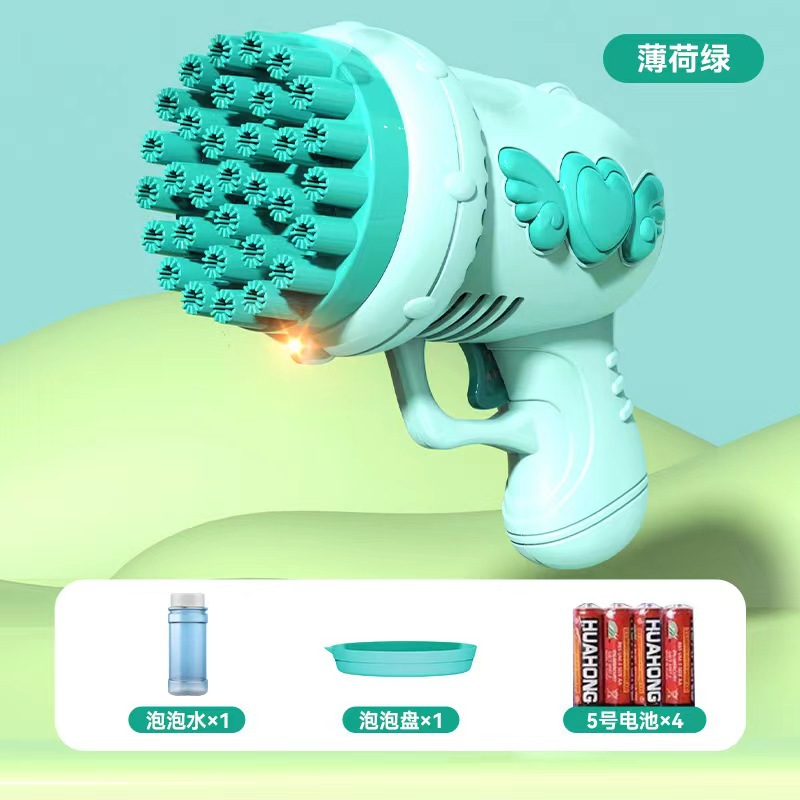 [VIDEO][ SẴN 4PIN + 1 LỌ DUNG DICH] SÚNG BẮN BONG BÓNG NHIỀU ĐẦU