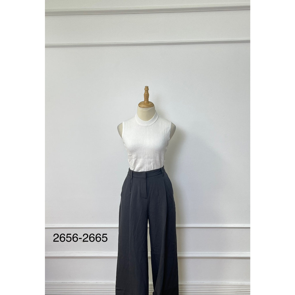 Q2656 Quần dài TOPTEN Hàng hiệu chính hãng thời trang nữ màu xám đen size 28 Secondhand thanh lý ký gửi