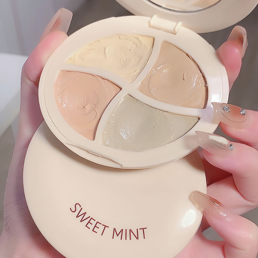 🎀 yakult 🎀Kem che khuyết điểm SWEET MINT 4 màu độ che phủ cao chông thấm nước giữ màu lâu trôi