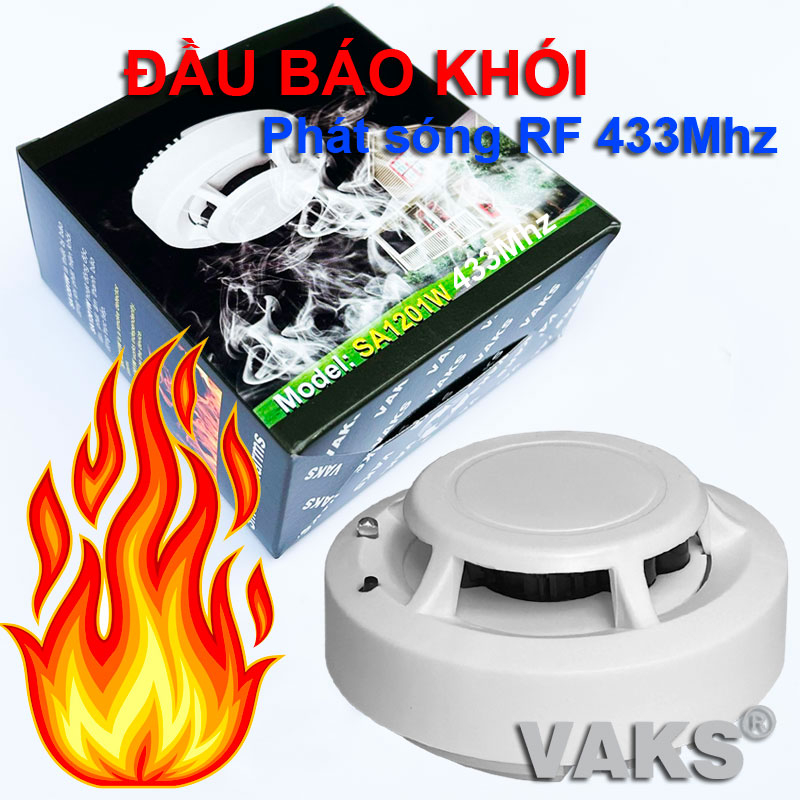 BÁO ĐỘNG PHÒNG CHÁY HỘ LIÊN GIA thông minh - MH5 - tích hợp đầu báo khói.