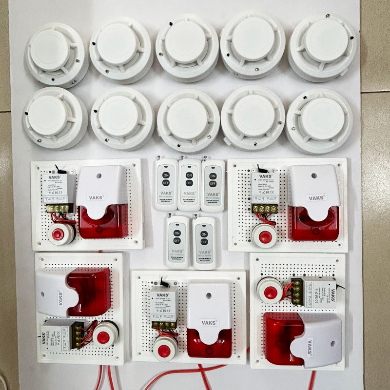 BÁO ĐỘNG PHÒNG CHÁY HỘ LIÊN GIA thông minh - MH5 - tích hợp đầu báo khói.