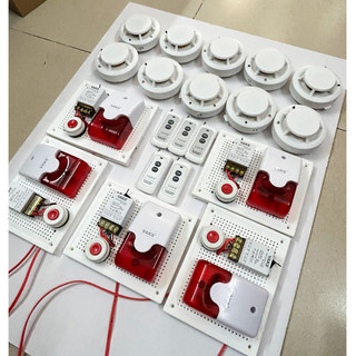 Báo động phòng cháy hộ liên gia thông minh - mh5 - tích hợp đầu báo khói.