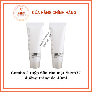 Combo 2 tuýp Sữa rửa mặt Su:m37 dưỡng trắng da 40ml_EBISUCOSMETIC