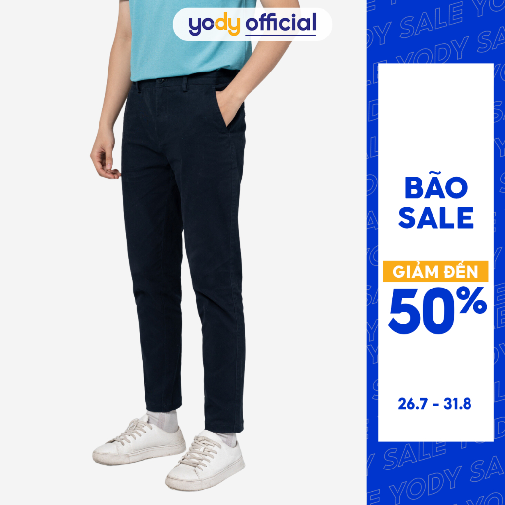 Quần kaki nam YODY quần âu nam công sở thời trang thanh lịch - QKM5027