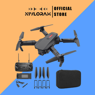 Drone camera 4k mini E88 pro Máy Bay Flycam trang bị camera kép- Lai Cam Điều Khiển Từ Xa,Phù hợp với người mới bắt đầu