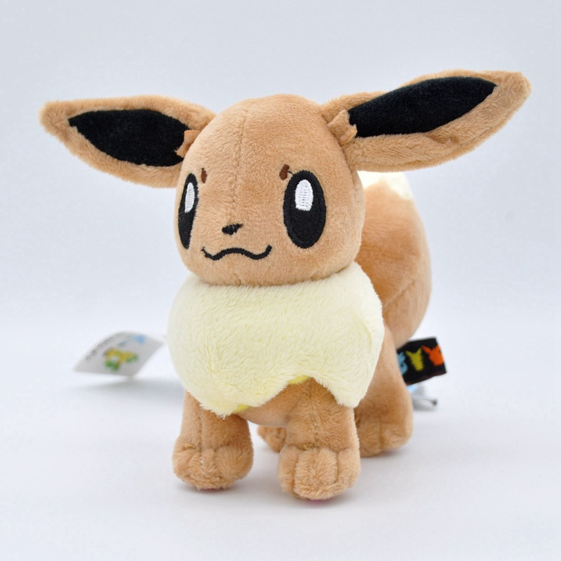 Gấu bông pokemon Eevee (Eevui) nâu dễ thương dạng đứng độc đáo (20cm) hàng chính hãng pokemon mới 10
