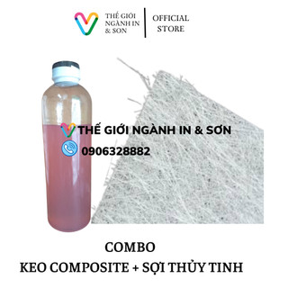 Combo keo composite 1 kg + sợi thủy tinh 1 kg