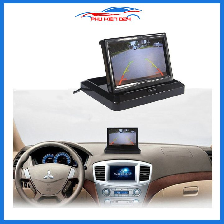 Màn hình camera lùi ô tô 2 đầu vào video màn hình full HD 4.3inch