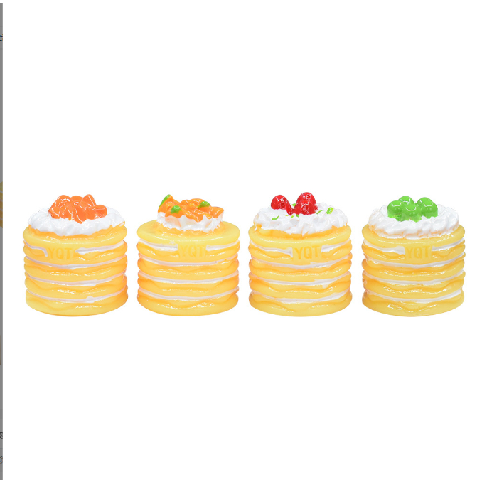 Mô hình bánh ngàn lớp sốt trái cây trang trí nhà búp bê, OB11, DIY