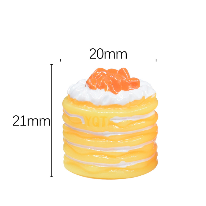 Mô hình bánh ngàn lớp sốt trái cây trang trí nhà búp bê, OB11, DIY