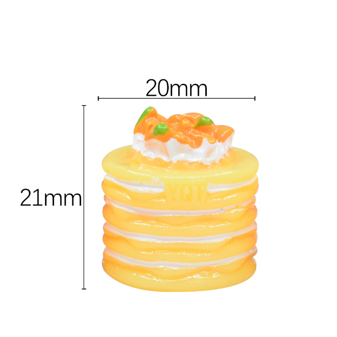 Mô hình bánh ngàn lớp sốt trái cây trang trí nhà búp bê, OB11, DIY