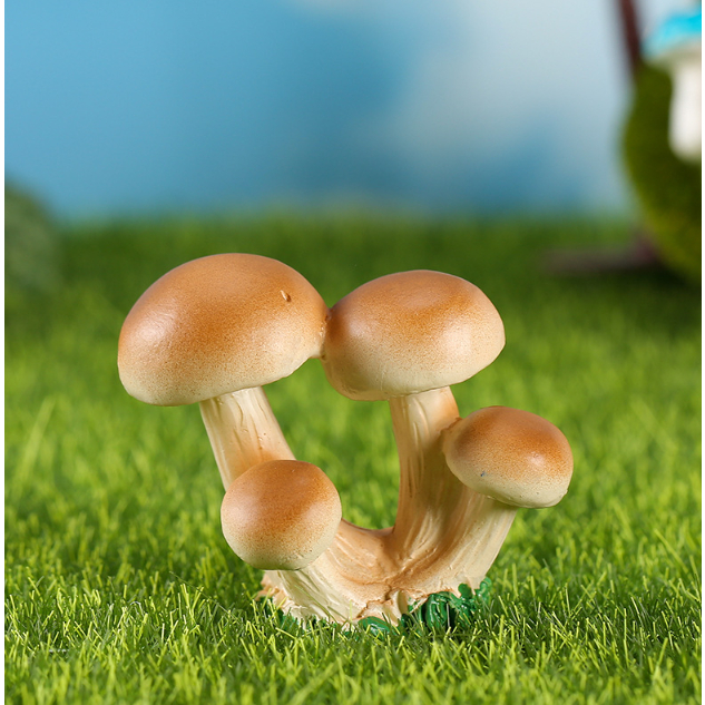 Mô hình chùm nấm lớn trang trí tiểu cảnh terrarium, nhà búp bê, DIY