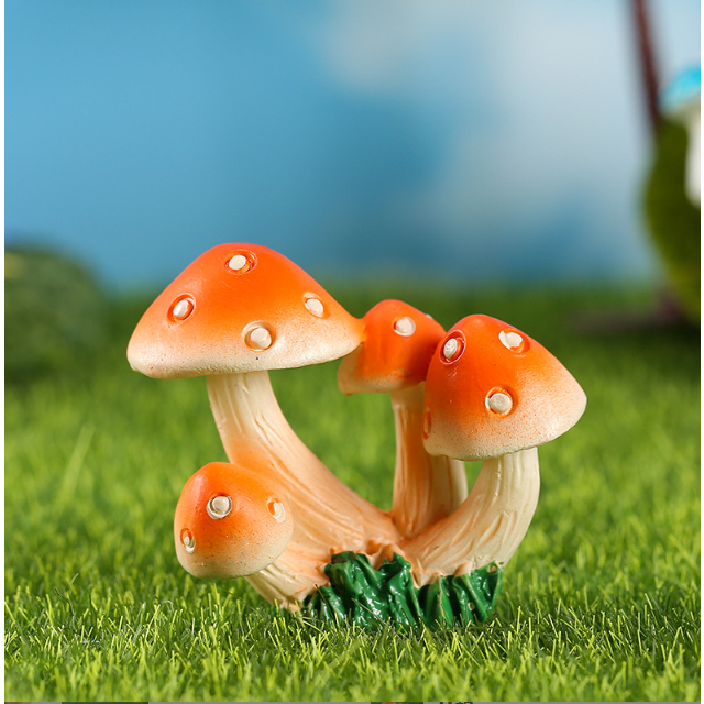 Mô hình chùm nấm lớn trang trí tiểu cảnh terrarium, nhà búp bê, DIY