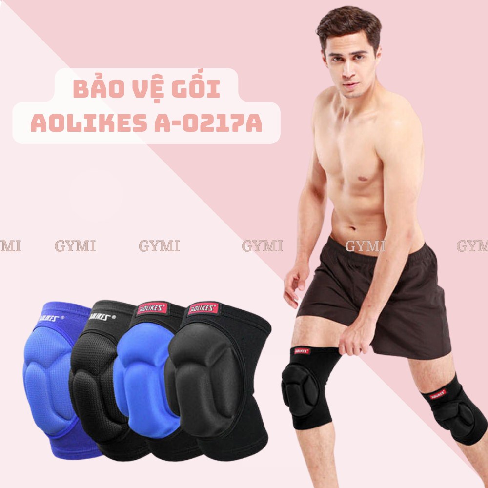 Băng Đệm Bảo Vệ Gối AOLIKES 0217A - Dụng cụ bó đầu gối cho thủ môn, đá bóng, bóng chuyền, gym