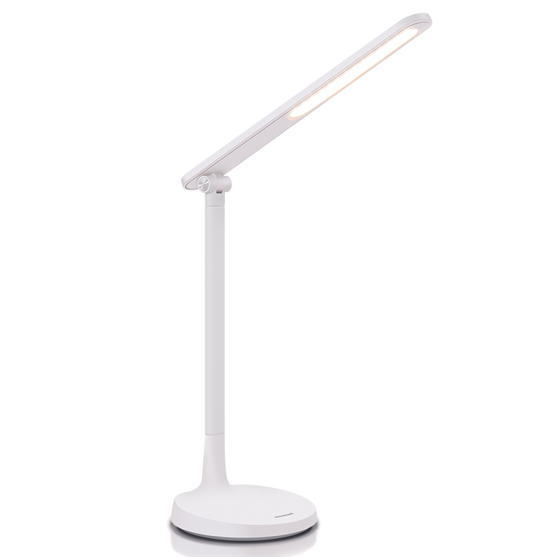 Đèn bàn sạc Panasonic HHGLT034188 không ánh sáng xanh, nút chạm cảm ứng, trục đèn gập xoay thông minh