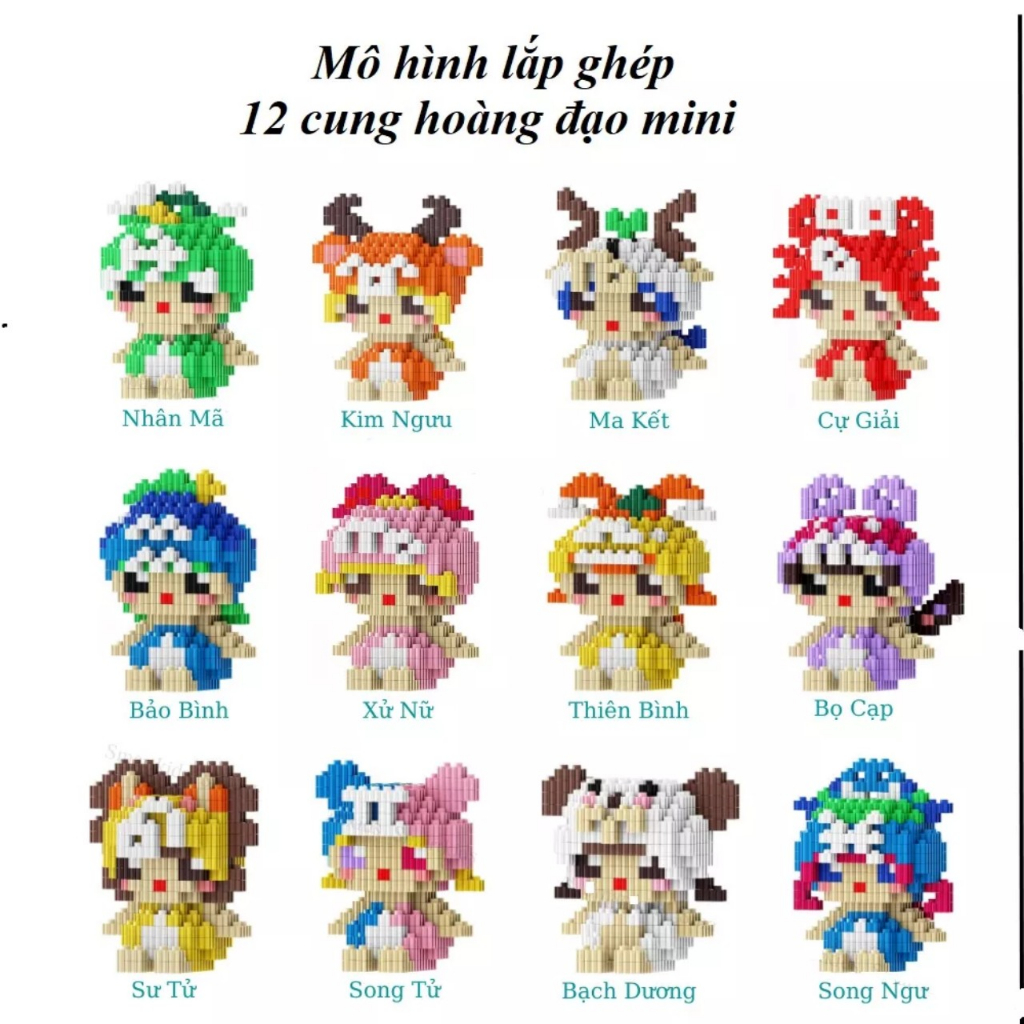 Lê gô mini  12cung hoàng đạo