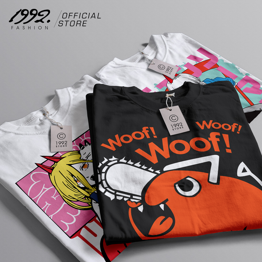 Áo thun Chainsaw Man Pochita Kawaii ngắn tay