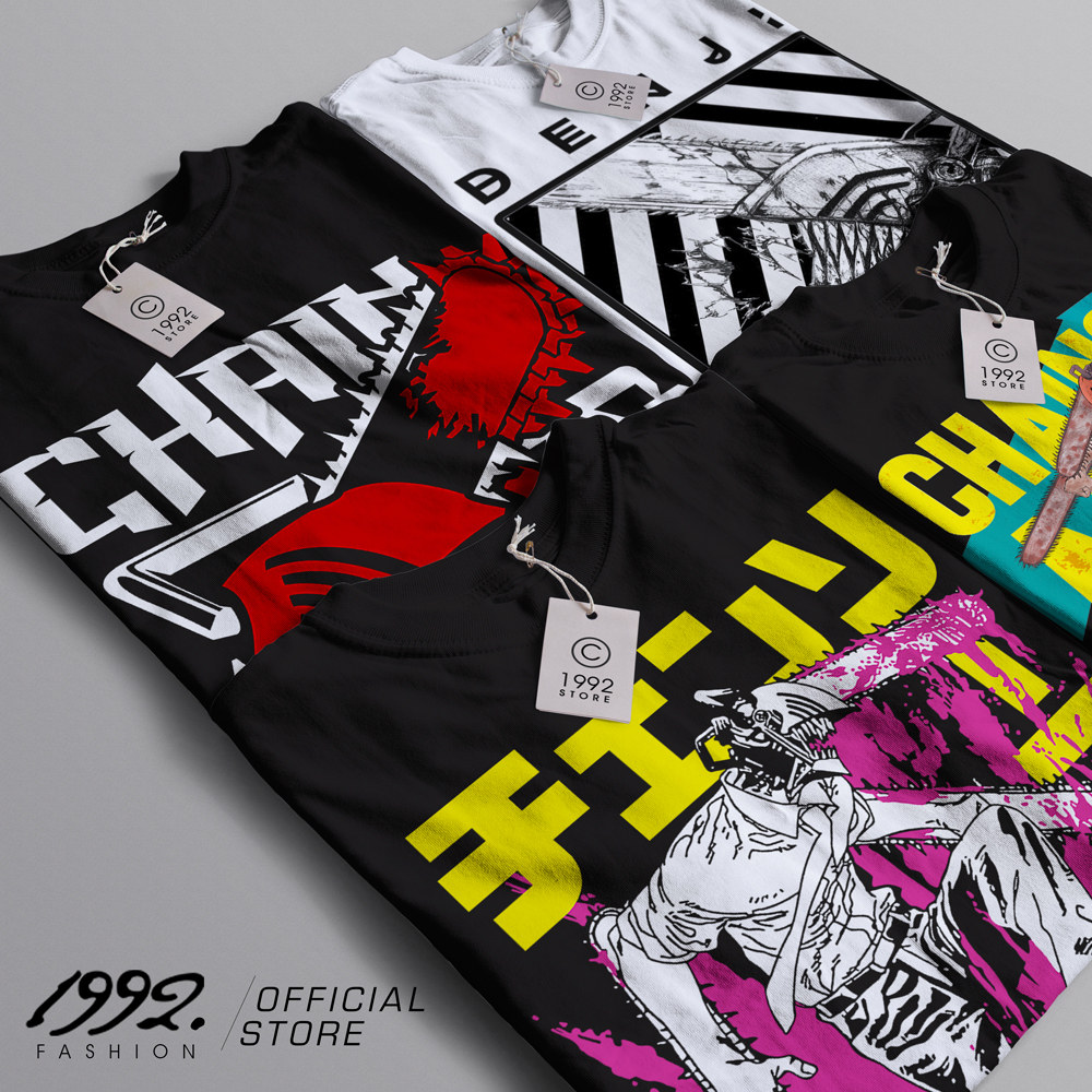 Áo thun Chainsaw Man Pochita Kawaii ngắn tay