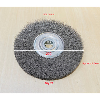 Bánh Cước Inox 200x20x25.4(0.2-0.3)