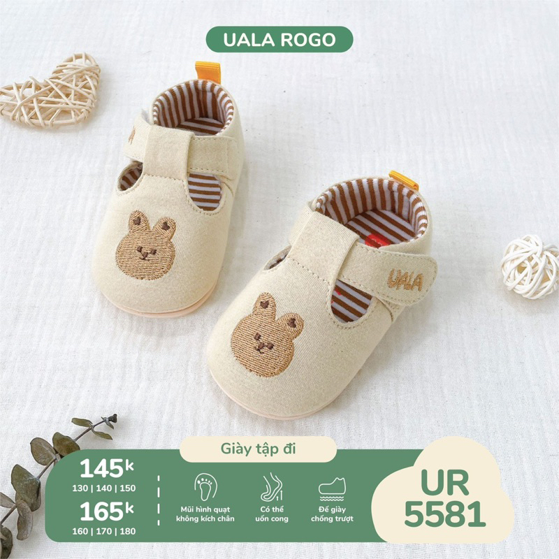 Dép tập đi Uala Rogo UR5520 cho bé gái mềm mại cao cấp