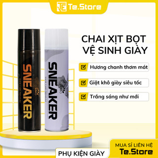 Chai xịt tạo bọt tuyết vệ sinh giày không cần giặt XIMO 300ml
