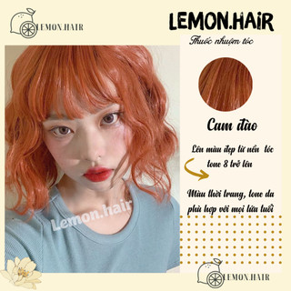 Thuốc nhuộm tóc cam đào + tặng oxy trợ dưỡng - lemon.hair